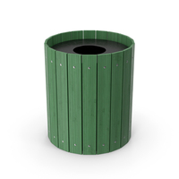Green Trash Can PNG & PSD Images