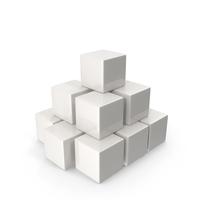Set Of Cubes Porcelain PNG & PSD Images