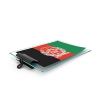 Afghanistan Flag Paper On Pad PNG & PSD Images