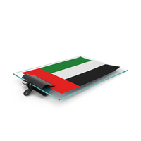 Arab Emirates Flag Paper On Pad PNG & PSD Images
