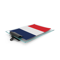 France Flag Paper On Pad PNG & PSD Images