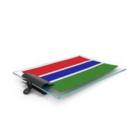 Gambia Flag Paper On Pad PNG & PSD Images