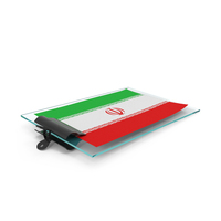 Iran Flag Paper On Pad PNG & PSD Images