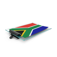 South Africa Flag Paper On Pad PNG & PSD Images
