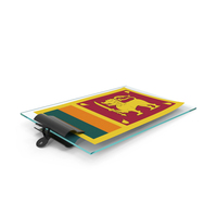 Sri Lanka Flag Paper On Pad PNG & PSD Images