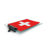 Switzerland Flag Paper On Pad PNG & PSD Images