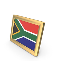 South Africa Flag Desk Frame PNG & PSD Images