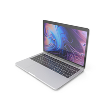 Apple MacBook Pro 13 inch (2018) Touch Bar Silver PNG & PSD Images