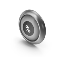 Percent Greyscale Icon Button PNG & PSD Images