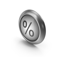 Percent Greyscale Icon Button PNG & PSD Images