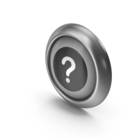 Question Mark Greyscale Icon Button PNG & PSD Images