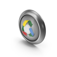Recycle Greyscale Icon Button PNG & PSD Images