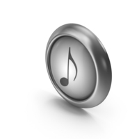 Sheet Music Greyscale Icon Button PNG & PSD Images