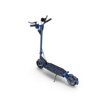 E-Scooter Offroad Blue Posed PNG & PSD Images