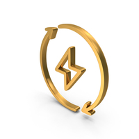 Gold Renewable Energy Icon PNG & PSD Images