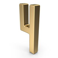 Digit 4 Gold PNG & PSD Images
