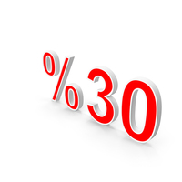 Thirty Percent White And Red PNG & PSD Images