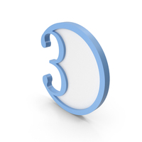 Number 3 Button PNG & PSD Images