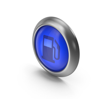 Gas Station Blue Icon Button PNG & PSD Images