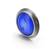 Sheet Music Blue Icon Button PNG & PSD Images