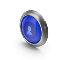 User Blue Icon Button PNG & PSD Images