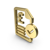 Paid Bill Pound Symbol PNG & PSD Images