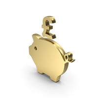 Piggy Bank Pound Symbol PNG & PSD Images