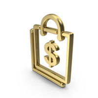 Shopping Bag With Dollar Symbol PNG & PSD Images