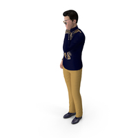 Asian Man Fashionable Style Standing Pose PNG & PSD Images