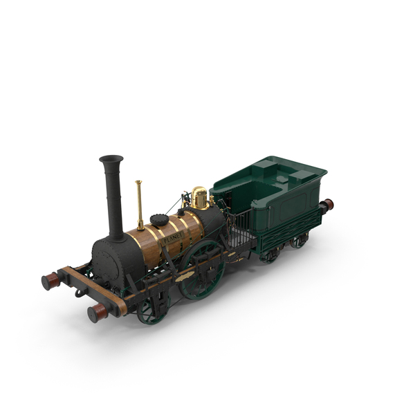 Locomotive Planet by Robert Stephenson 1830 PNG & PSD Images