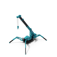 Maeda MC285C 3 Spider Mini Crane Unfolded Position PNG & PSD Images