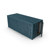 Blue Container PNG & PSD Images