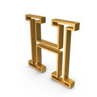 Gold Greek Letter Eta Outline Icon PNG & PSD Images