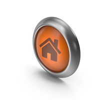 Home Orange Icon Button PNG & PSD Images