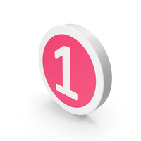 Vertical Number 1 Chip PNG & PSD Images