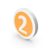 Vertical Number 2 Chip PNG & PSD Images