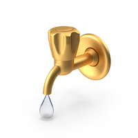 Tap Gold Dirty Drop PNG & PSD Images