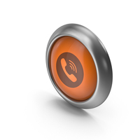 Viber Orange Icon Button PNG & PSD Images