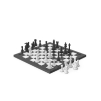 Black & White Played Chess PNG & PSD Images
