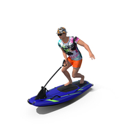 Man with Jet Surfboard PNG & PSD Images