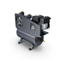 Stationary Electric Air Compressor Black PNG & PSD Images