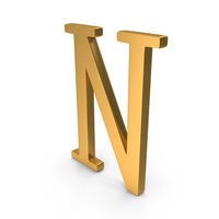 Greek Letter Nu  Icon Gold PNG & PSD Images