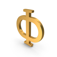Gold Greek Letter Phi Icon PNG & PSD Images