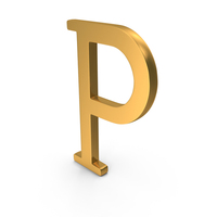 Gold Greek Letter Rho Icon PNG & PSD Images