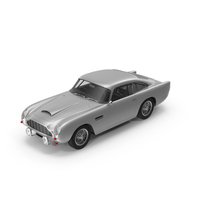 Vintage Race Car Silver PNG & PSD Images