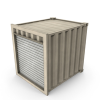 10ft Container With Roll Up Door White PNG & PSD Images