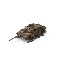 Main Battle Tank Burnt PNG & PSD Images