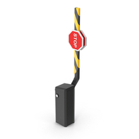 Barrier Yellow Stop Open Full PNG & PSD Images