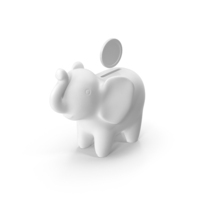 Elephant Bank Coin Clay PNG & PSD Images