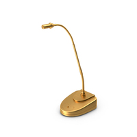 Conference Microphone Gold PNG & PSD Images